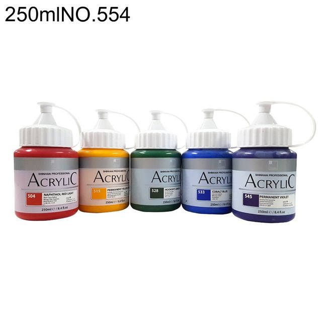 오피스용품 문구 아크릴물감 250ml NO.554 브라운레드