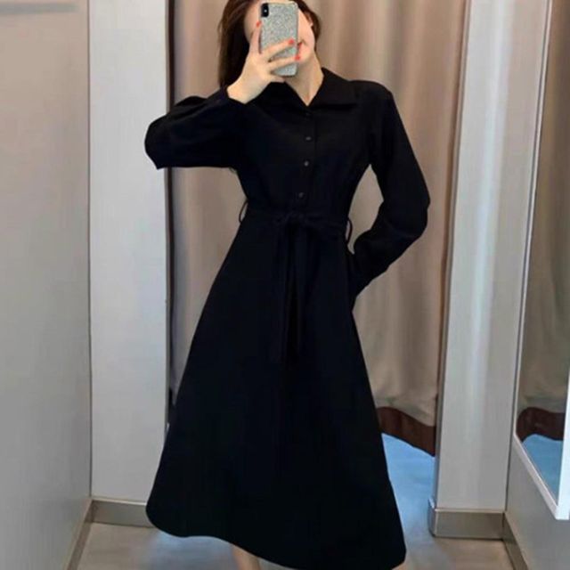 코디 빅사이즈여성 데이트 여름 정장 봄 롱원피스 면