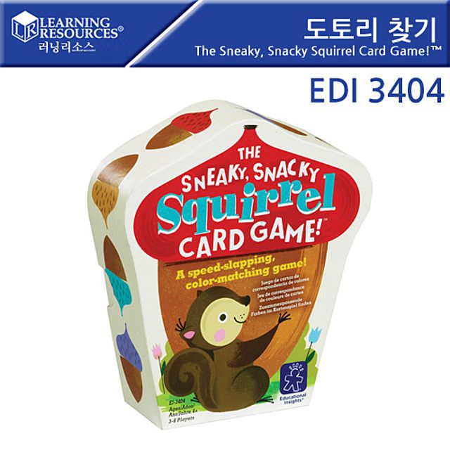 러닝리소스) 도토리 찾기 게임 EDI3404 The Sneaky Snacky Squirrel Card Game