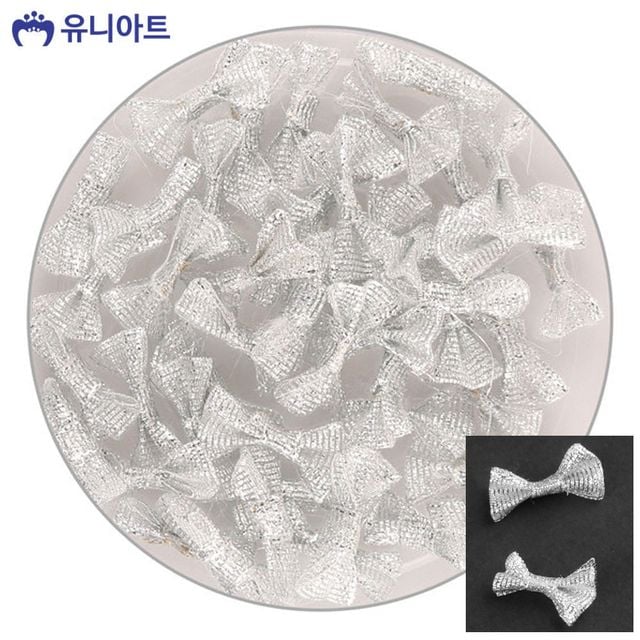 완성리본 꼬마리본 리본 1통 리본끈 은색 5000