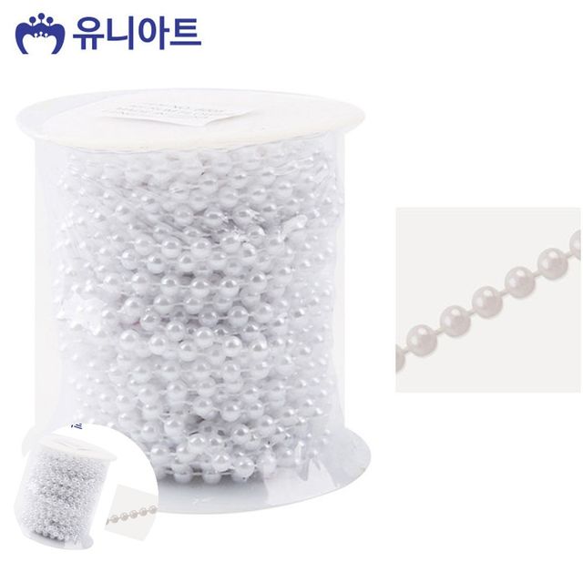비즈공예비즈 비즈체인줄 롤체인줄 흰색