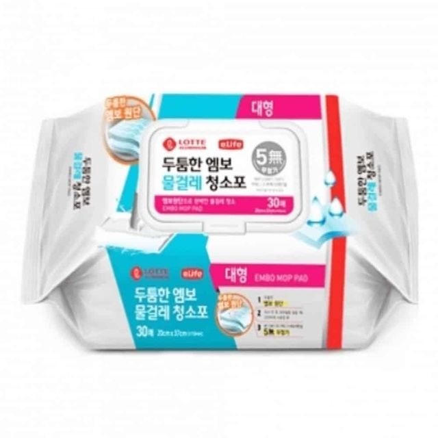 물걸레청소포 30매 대형 청소포물티슈 바닥청소티슈 일회용청소포