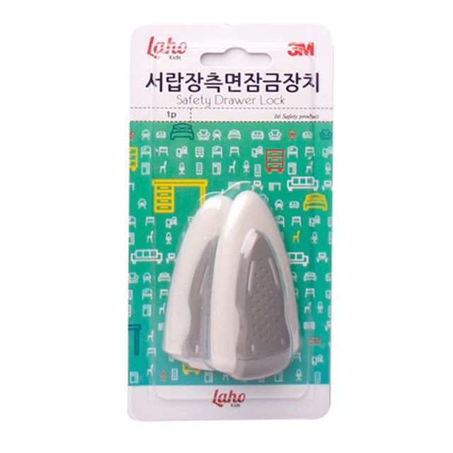 측면 라호키즈 잠금장치 서랍장 유아 1P 안전용품