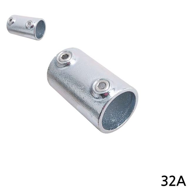 다용도 파이프클램프 32A 42.4mm 실버 파이프클립 파이프연결브라켓 파이프연결부품 파이프연결소켓