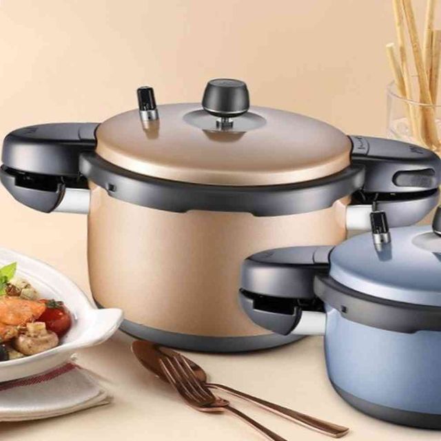 블랙펄 샴페인골드 압력밥솥 6인용 찜밥솥