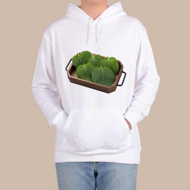 깻잎 야채 디자인 후드티, 전색상 먹거리 티셔츠