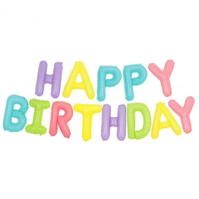 생일풍선 세트 은박 글자 풍선 홈파티