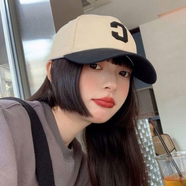 볼캡 모자 커플 배색 원픽 캐주얼모자 사계절 심플 남여공용 로고 야구모자