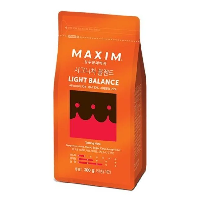 맥심 시그니처 블렌드 라이트 밸런스 분쇄 200g