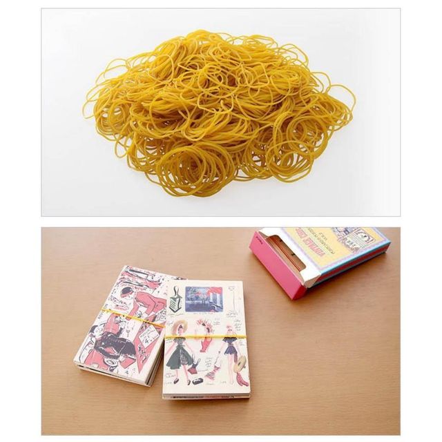 1세트 노란고무줄 고무밴드 노랑고무줄 300g 고정밴드