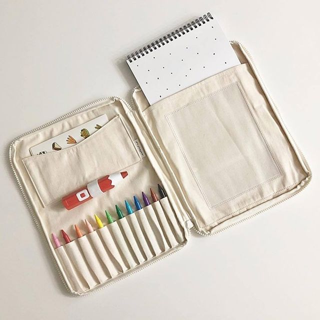 미술 도구 파우치 캔버스백 화구 아트 화방 준비물