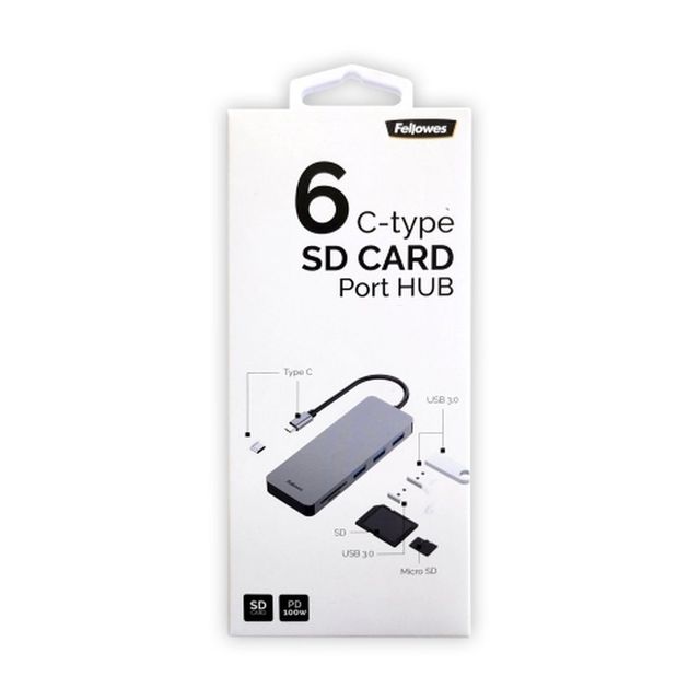 펠로우즈 C타입 6IN1 SD카드 포트허브 CRC100007974 (1개입)