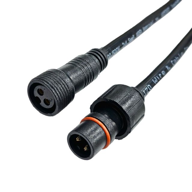 SB0004 방수커넥터 DC전원 서큘라 몰딩 2Px1.5 케이블