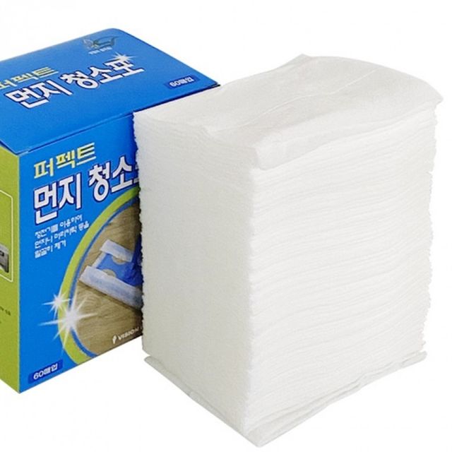 청소포 정전기 부직포 리필 60매 먼지 밀대걸레용