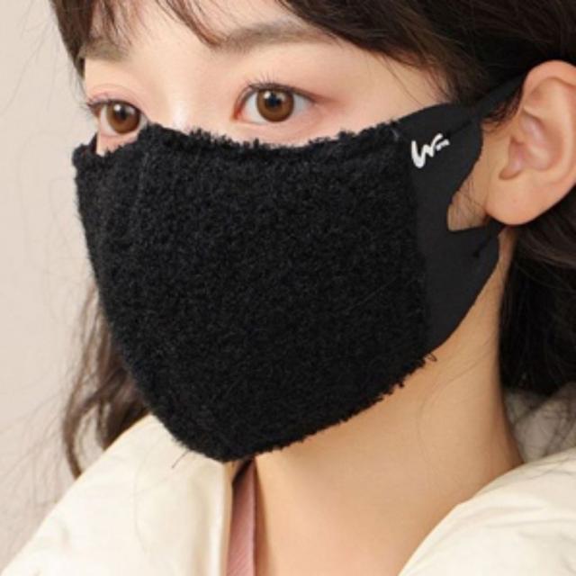 남여공용 찬공기를 막아주는 뽀글이 길이 조절 마스크