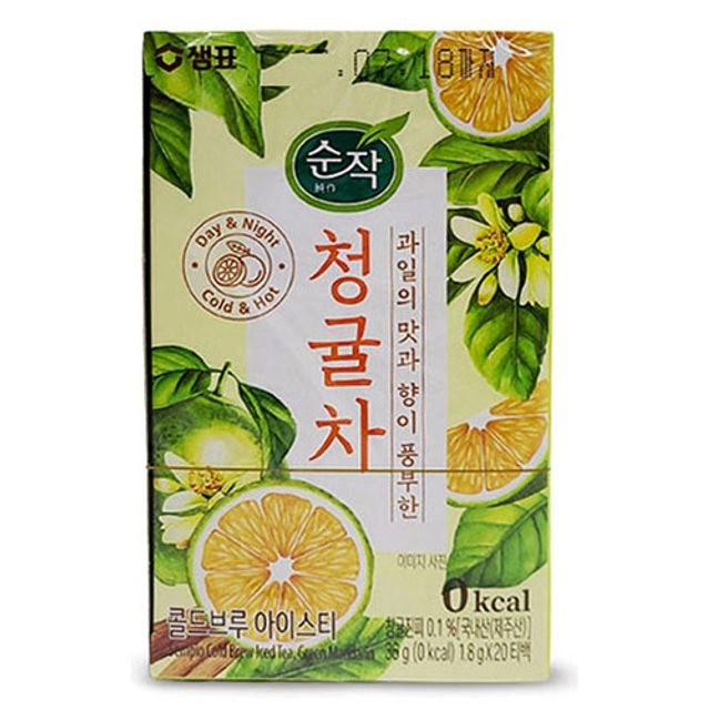 샘표 과일차 상큼한 청귤차 산딸기차 콜드브루 20T