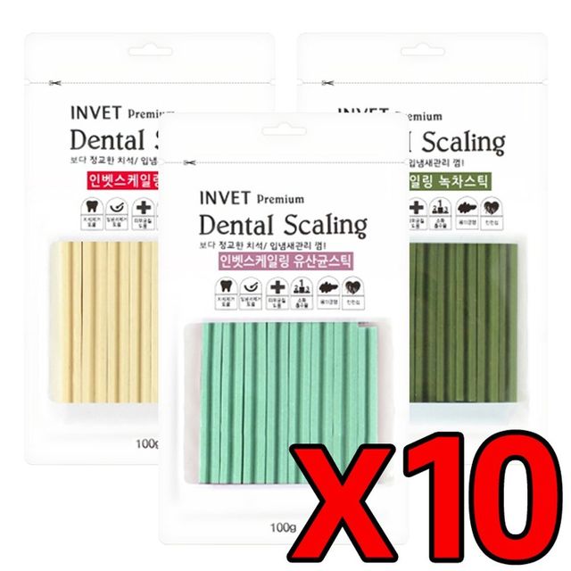 인벳 덴탈 스케일링 스틱 100g(별) (10개묶음)