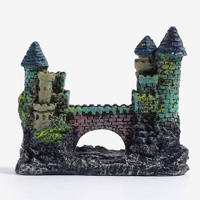 수족관 성벽 장식 인테리어 13x5.5x11cm