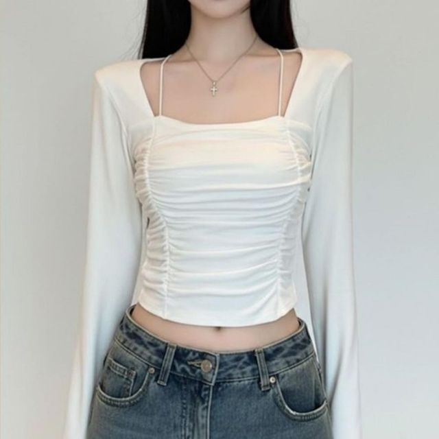 여자나시 매력적인 여성나시티 나시티 슬림 나시탑