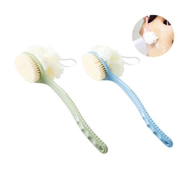 2in1 양면 바디브러쉬 샤워볼 목욕솔 등밀이 거품솔