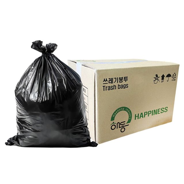 일회용 평판 쓰레기 봉투 흑색 특대 1BOX 500P
