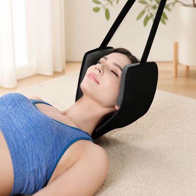 목 견인 스트레칭기 바른목 해먹 안마 도구 안대 파우치 포함