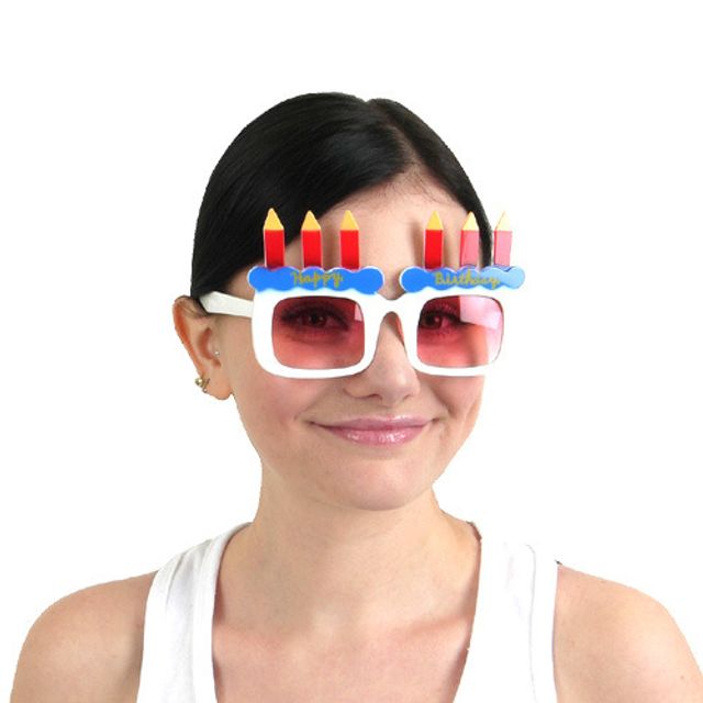 생일케익안경-화이트