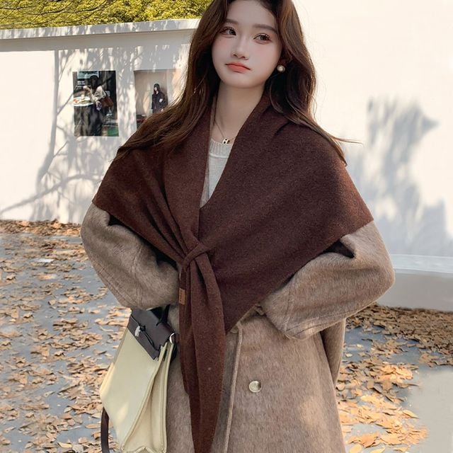 착용 악세사리 솔리드 홀 케이프 패션소품 간편