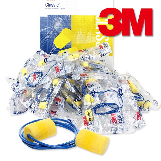 3M Classic 311-1101 유선 폼타입 귀마개 소음방지