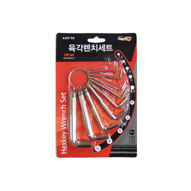 롯데육각렌치세트10p(뉴)