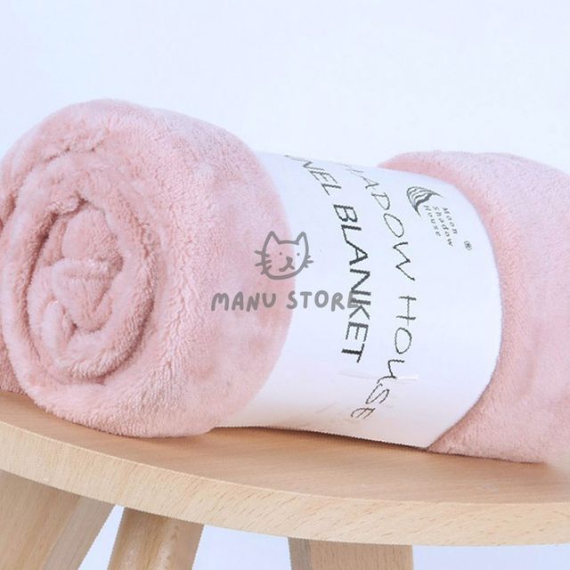 캠핑용품 차박 소프트 극세사 담요 70x100cm 핑크