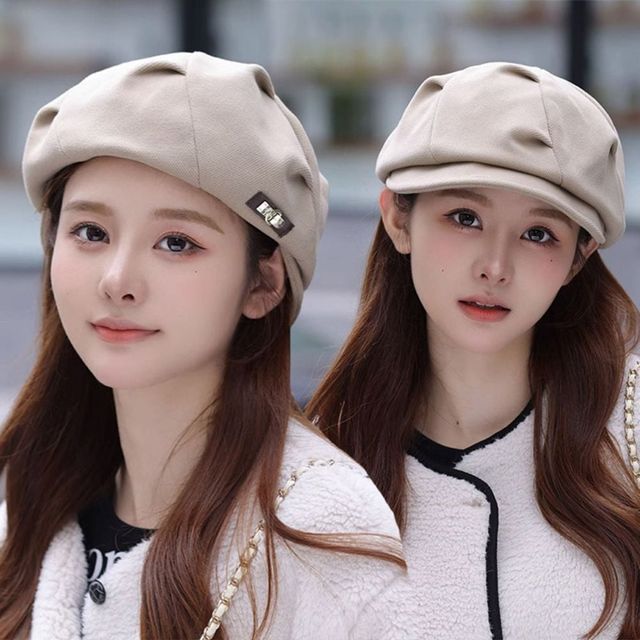 사계절 리프 뉴스보이캡 가을모자 봄모자 팔각모 여자모자