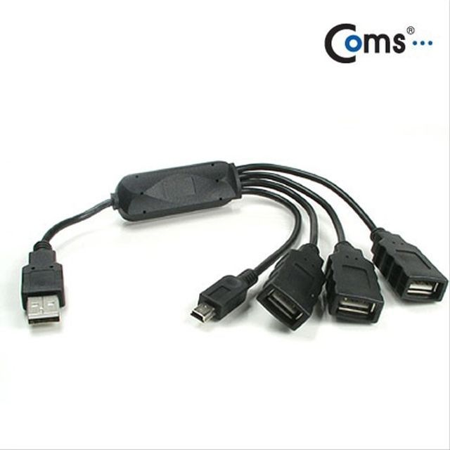 USB2.0 3포트 허브-문어발 형태 미니 5핀 min U2587
