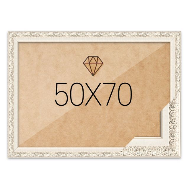 보석십자수액자 50x70 고급형 매트화이트