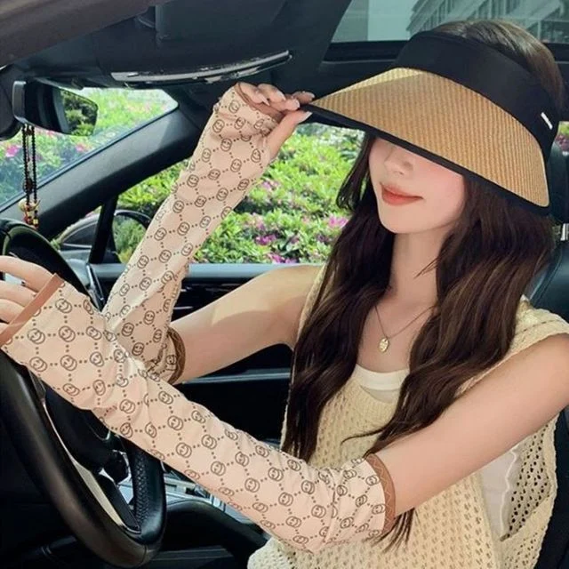 여성 자외선 차단 쿨토시, 골프 팔토시 패턴