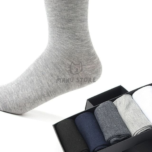남성중목양말 남자정장양말 남성 중목 양말 5켤레 혼합