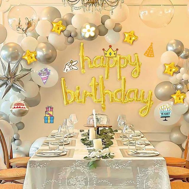 생일풍선 세트 펌프포함 벌룬 풍선파티용품