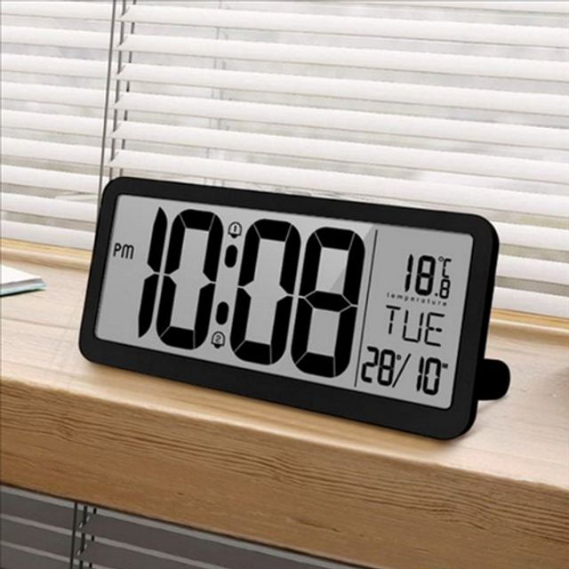 깔끔한 lcd 대형 벽 시계 와이드 대형 벽 시계 무소음