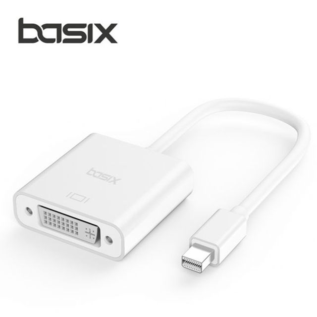 Basix 미니 DP to DVI 어댑터 15CM PC 모니터 연결 케이블