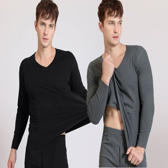 상하의 남성 이너 내의 겨울 내복 V넥 데일리 보온