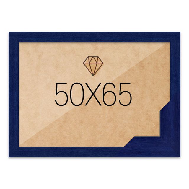 보석십자수액자 50x65 고급형 우드 블루