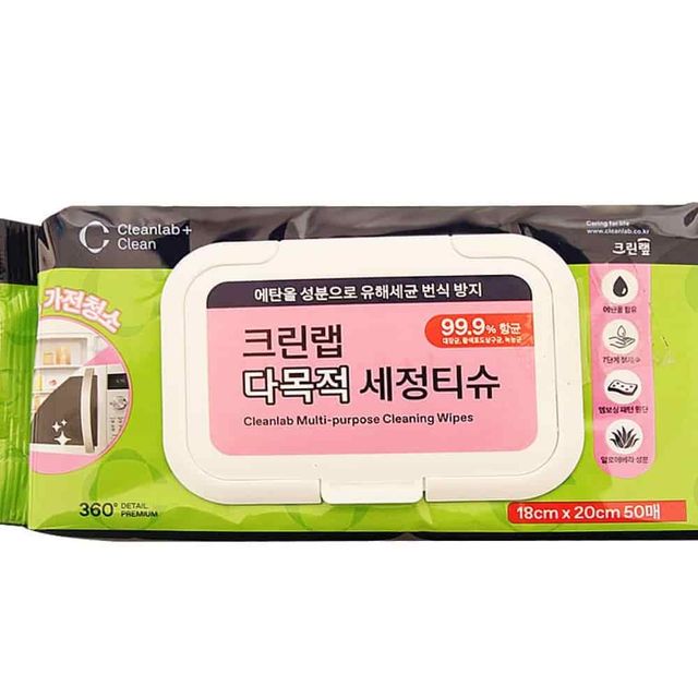 세정티슈 50매 청소용물티슈 찌든때티슈 주방물티슈 청소물티슈