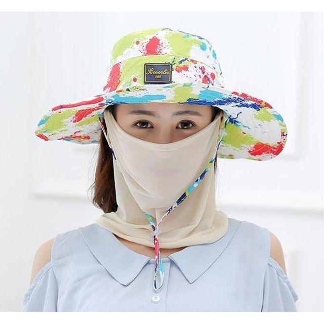 한세트 정글모자 마스크 색상랜덤발송 여름등산모자
