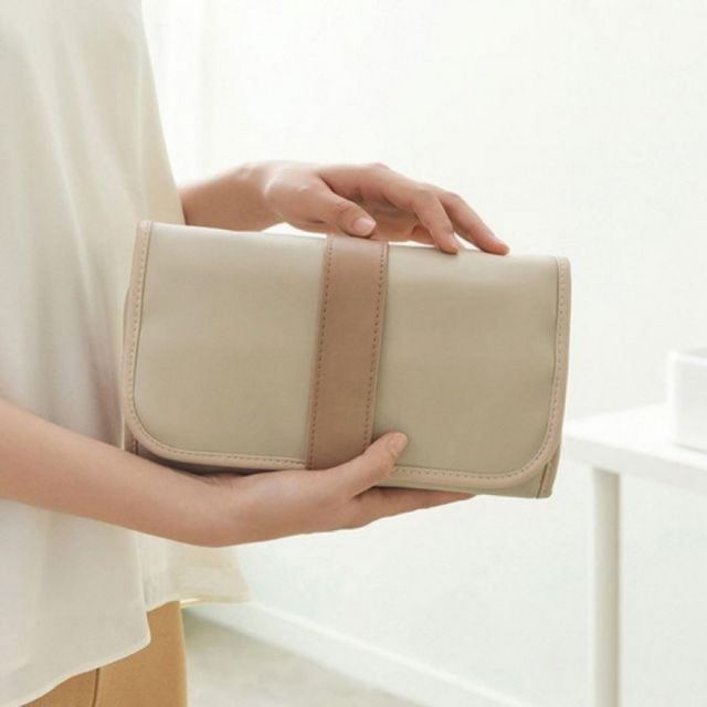 여행용 방수 세면 도구 파우치 워시백 3단