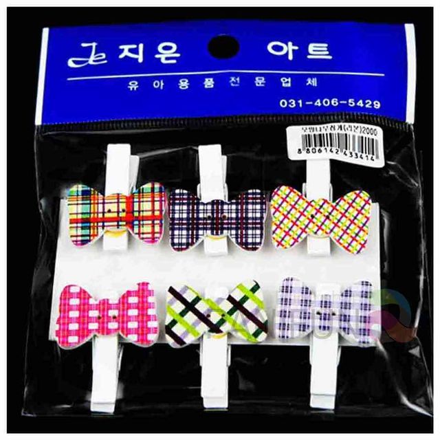 리본 나무집게 폴라로이드사진집게 문구집게 사진집게 소형집게 미니집게