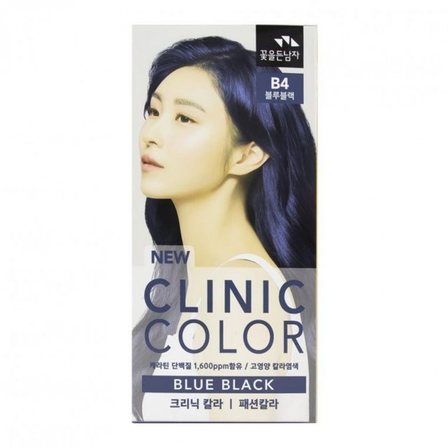 블루블랙 헤어 염색제 남성용 컬러 크림