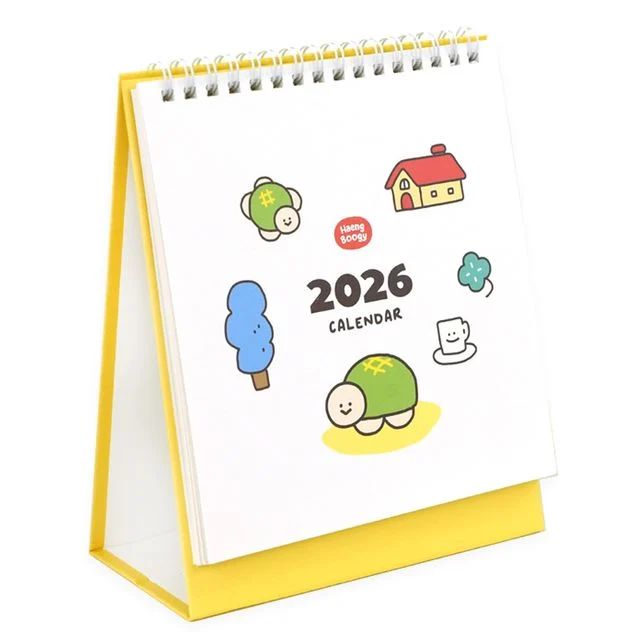 핑크풋 캘린더 2026 행부기 탁상 달력 책상달력 달력 탁상달력