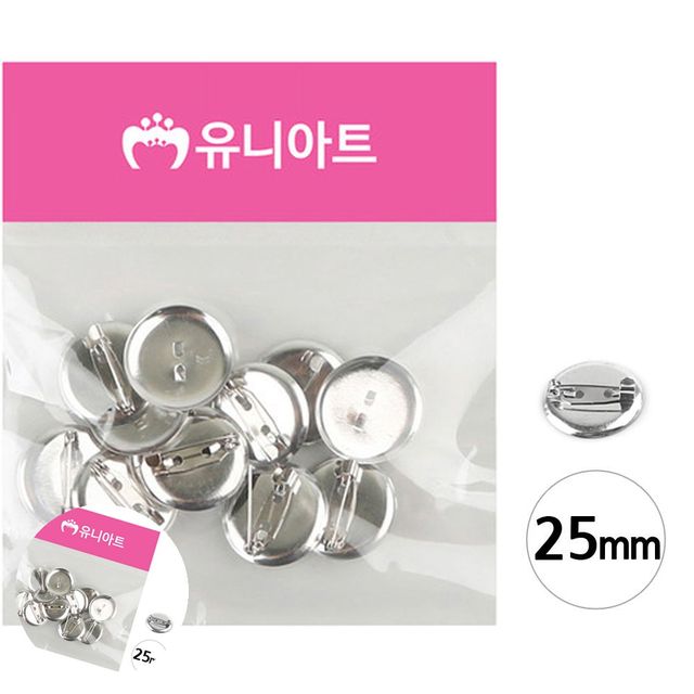 옷브로치핀 코사지재료 핀재료 코사지 핀 25mm