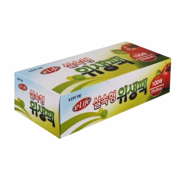 위생팩 실속형 100매 비닐봉투 일회용비닐