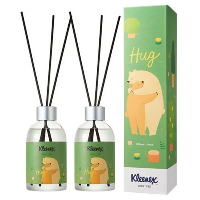 크리넥스 허그 디퓨저 포레스트향 200ml 2입 - 실내 방향제